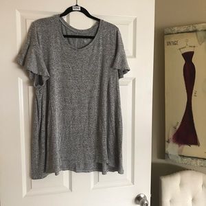Lane Bryant Grey Marbled Swing Top 18/20